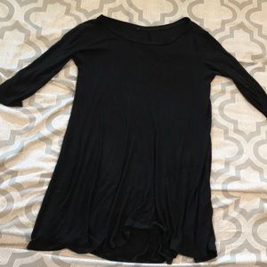 flowy short black dress